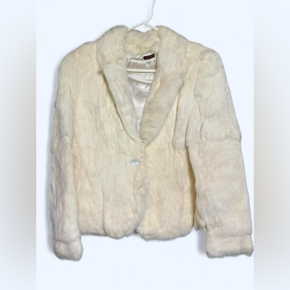 ✨VINTAGE 90s Rabbit Fur Coat | Hart Schaffner and Marx✨